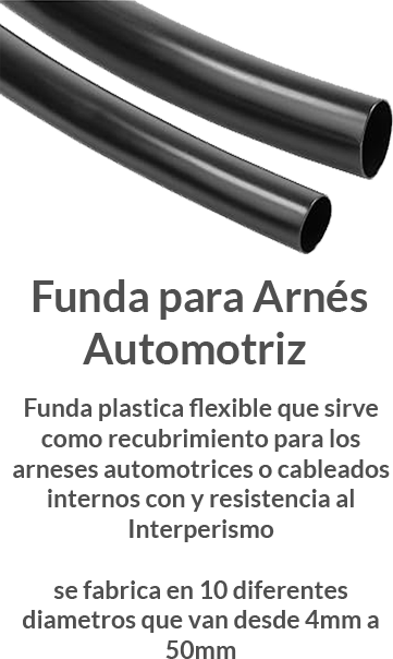 Funda para Arnés Automotriz y para la Industria en General